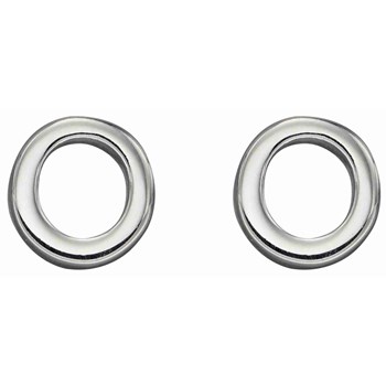 Boucle d'oreille lettre O en argent 925/1000