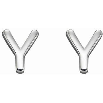 Boucle d'oreille lettre Y en argent 925/1000