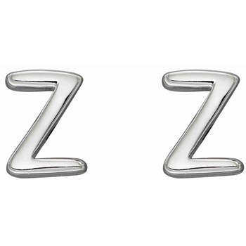 Boucle d'oreille lettre Z en argent 925/1000