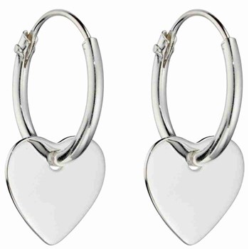 Silver heart earring 925/1000
