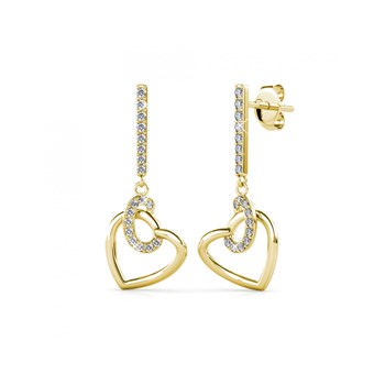 Boucles d'oreilles Allure - Goud en Kristal