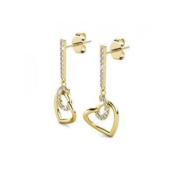 Boucles d'oreilles Allure - Goud en Kristal