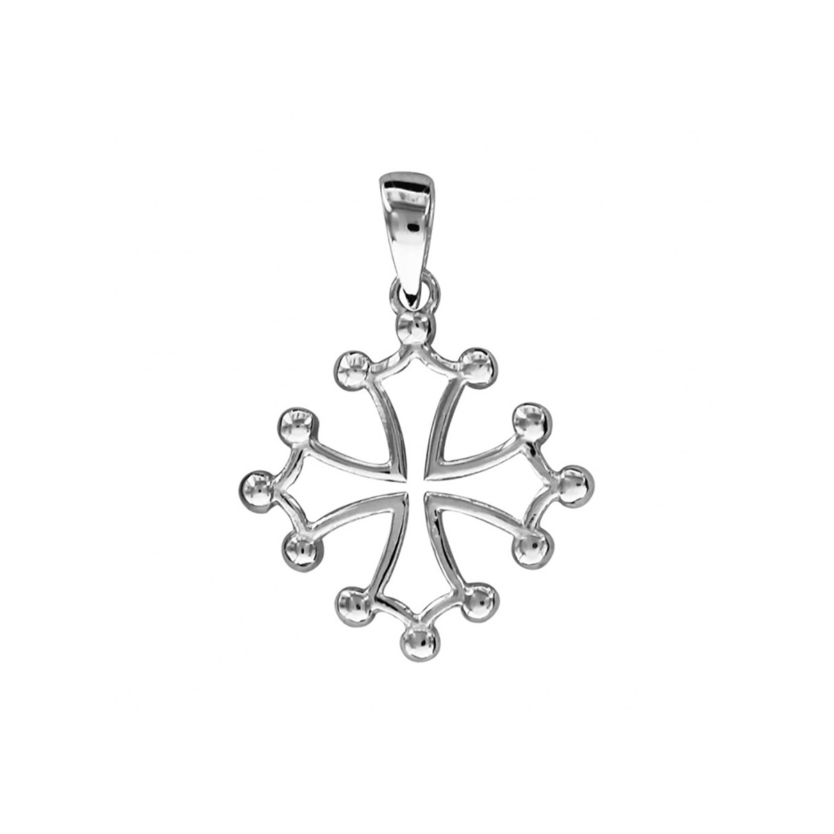 Pendentif Croix Occitane - Petit modèle Argent