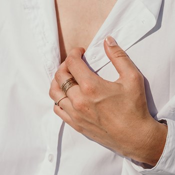 Bague Fine amethyste Plaqué Or Pierre Precieuse