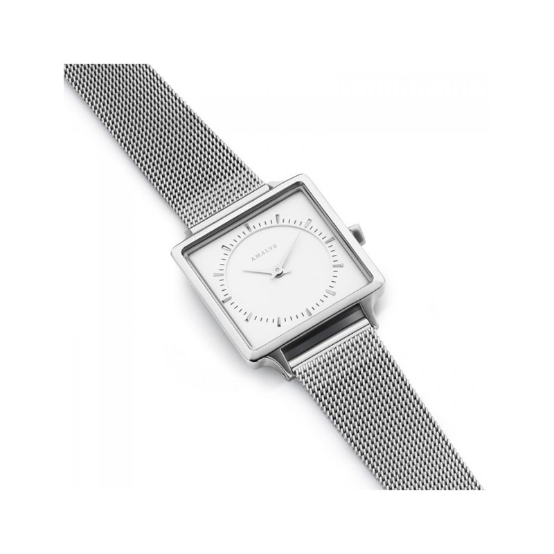 Montre Amalys en Maille Milanaise Femme Argent - vue 2