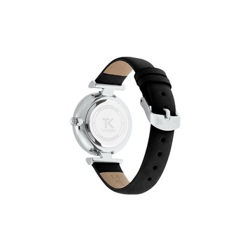 Montre Trendy Kiss en Cuir Femme Noir