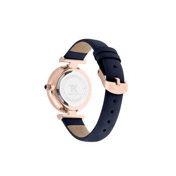 Montre Trendy Kiss en Cuir Femme Bleu