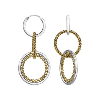 Boucles d'oreilles pendantes Emery en Acier