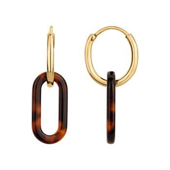 Boucles d'oreilles pendantes Ivy en Acier