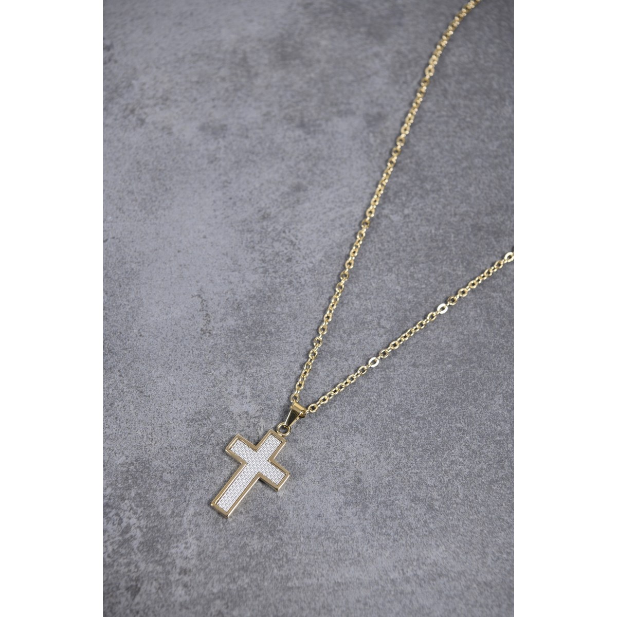 Collier mono-motif Cédric en Acier 316L - vue 2