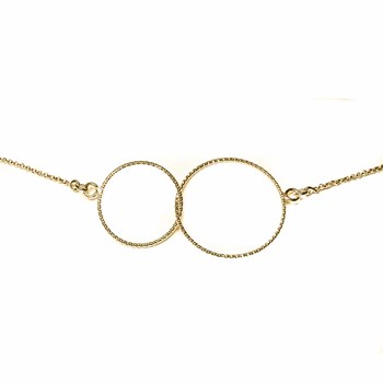 Collier Argent Doré Diamanté Greta