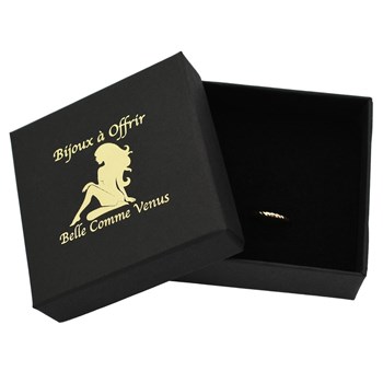 Clip d'oreille earcuff fil effet tressé Plaqué OR 750 3 microns