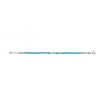 Bracelet Motif étoile - Cordon bleu