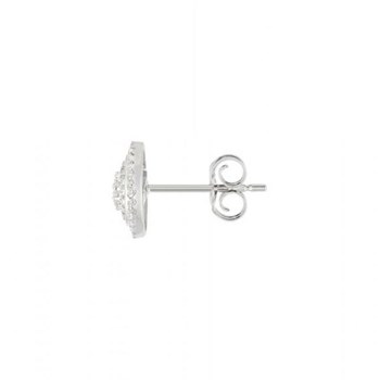 Boucles d'oreilles Or Blanc et Diamant