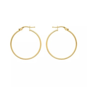 Créoles Brillaxis or jaune 9 carats 25mm
