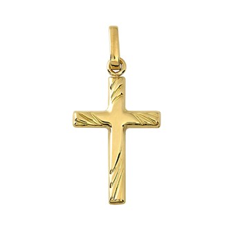 Pendentif Brillaxis croix diamantée
or jaune 18 carats