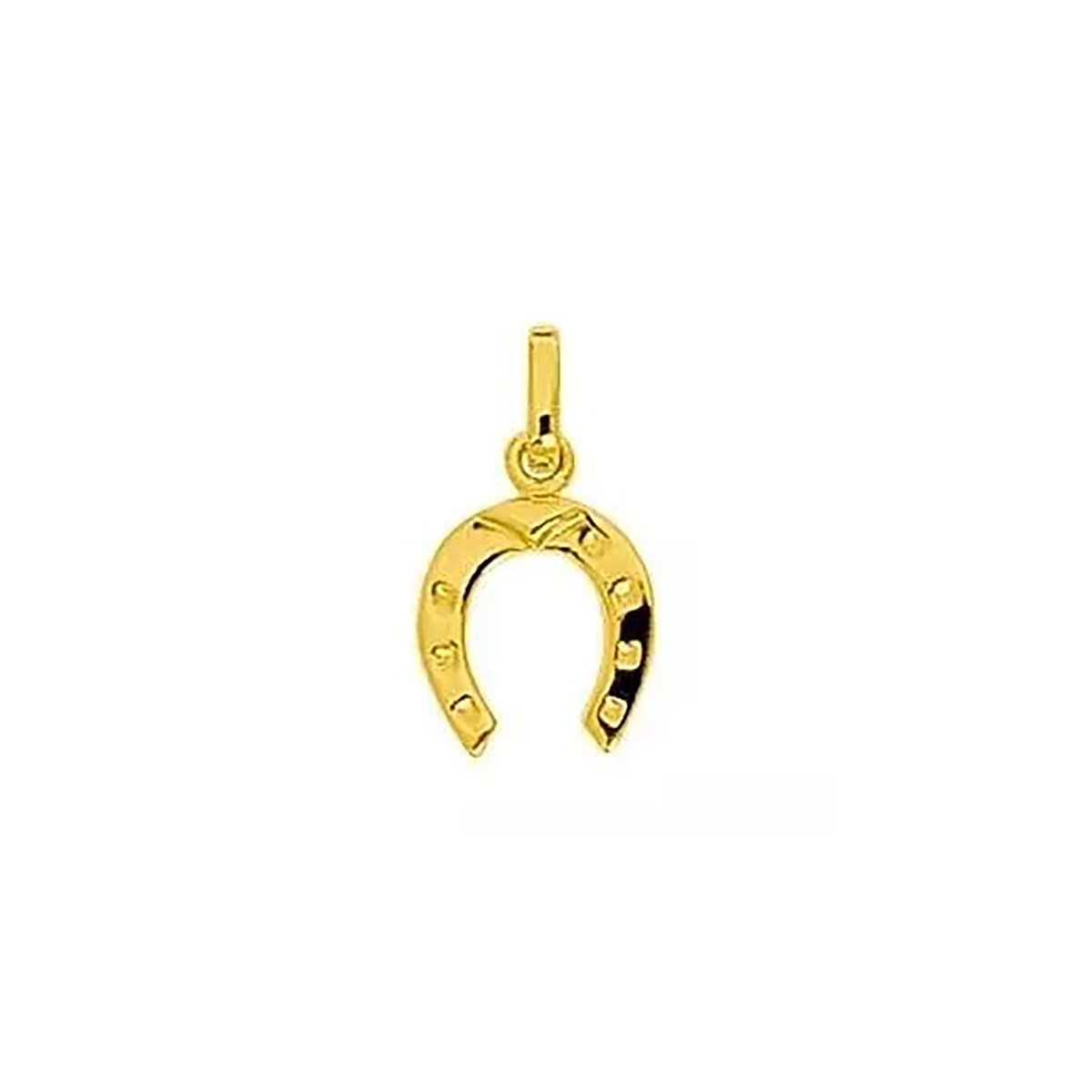 Pendentif Brillaxis fer à cheval or 9 carats