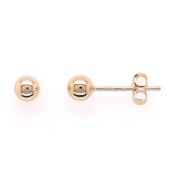 Boucles d'oreilles Boule 4 mm or 750/1000