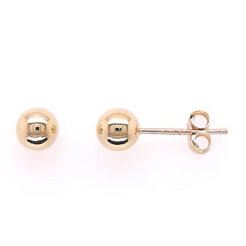 Boucles d'oreilles Boule 5 mm or 750/1000
