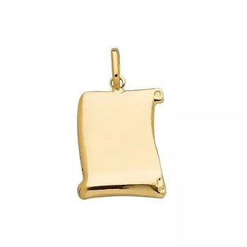 Pendentif Parchemin or jaune 9 carats