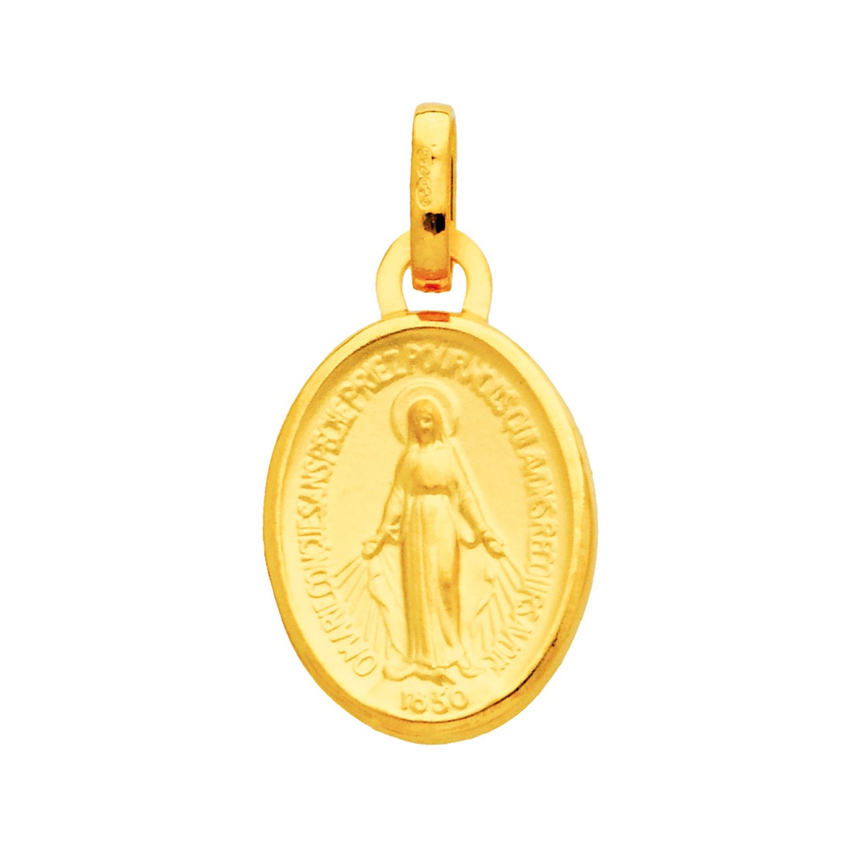 Médaille Brillaxis vierge miraculeuse 10 x13mm
Or jaune 18 carats
