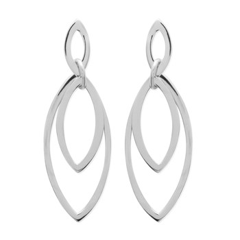 Boucles d'oreilles Brillaxis pendantes argent