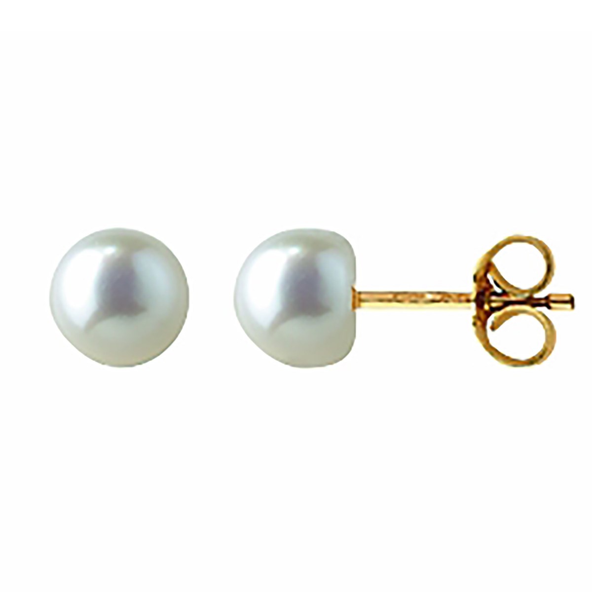 Boucles d'oreilles Brillaxis perle de culture 5 mm