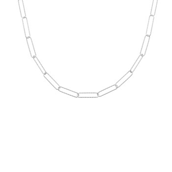 Collier Brillaxis argent trombone ciselé