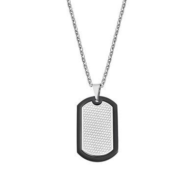 Collier homme Lotus Style plaque militaire | MATY