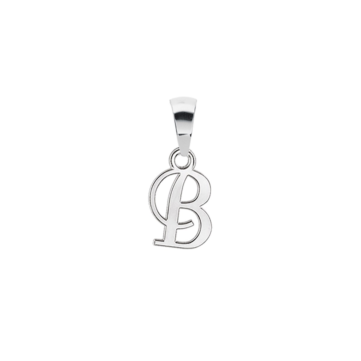 Pendentif Initiale Lettre B - Argent