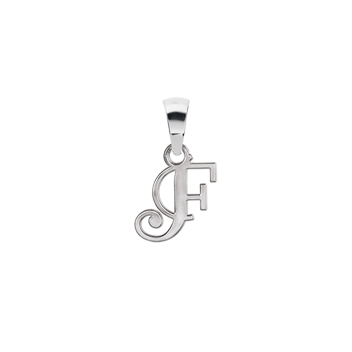 Pendentif Initiale Lettre F - Argent