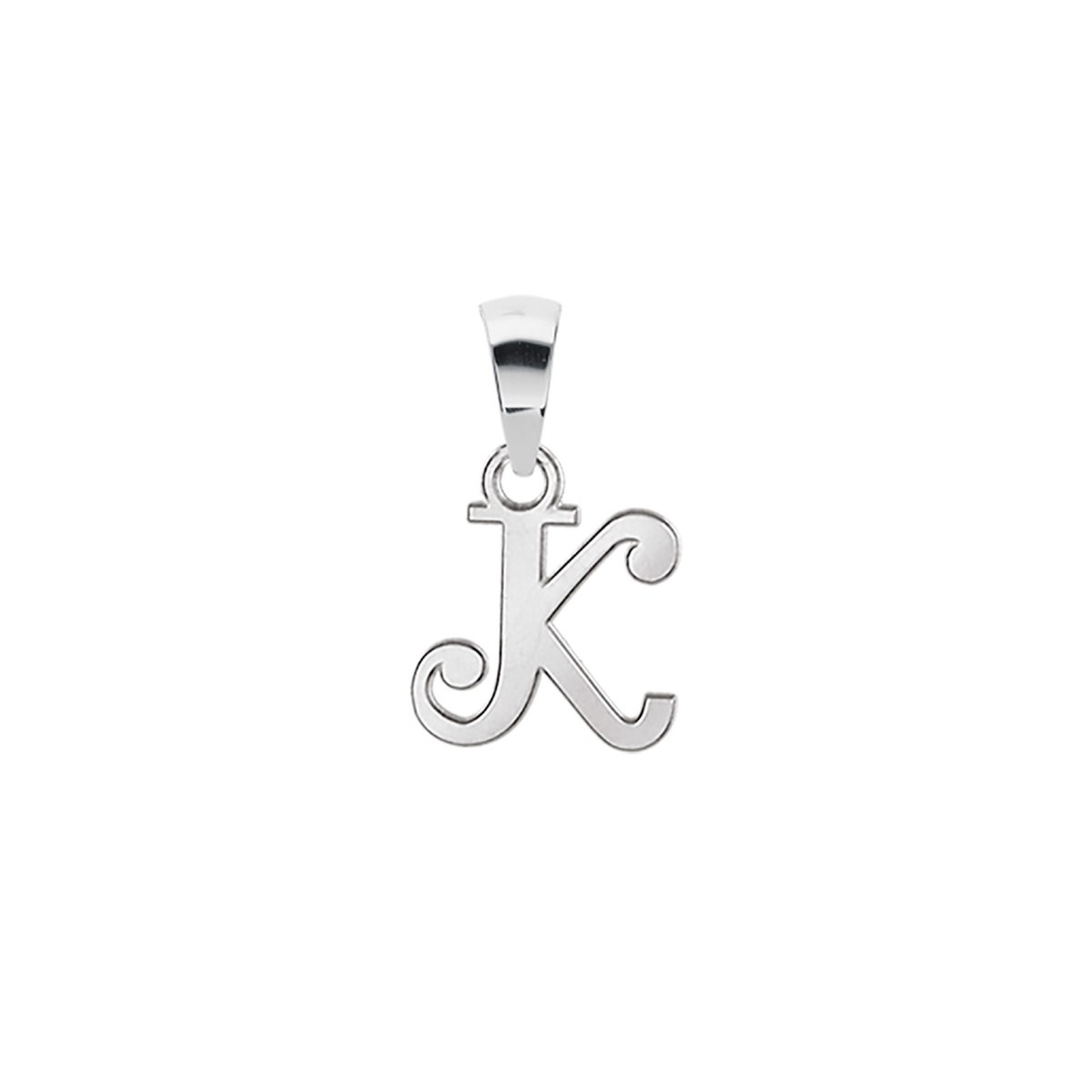 Pendentif Initiale Lettre K - Argent