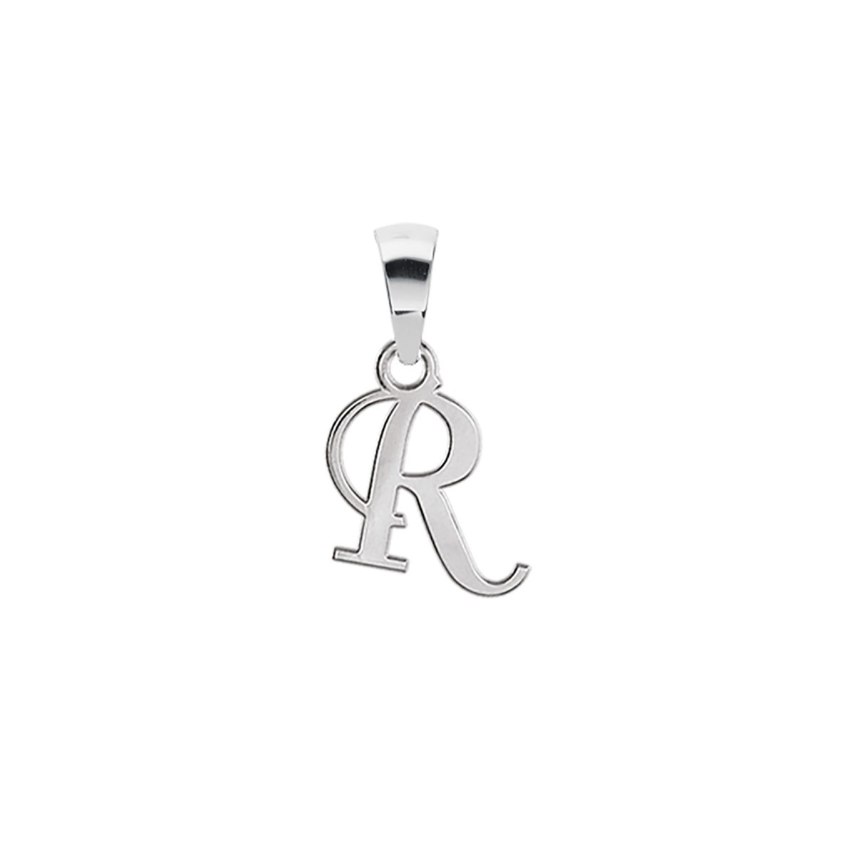 Pendentif Initiale Lettre R - Argent