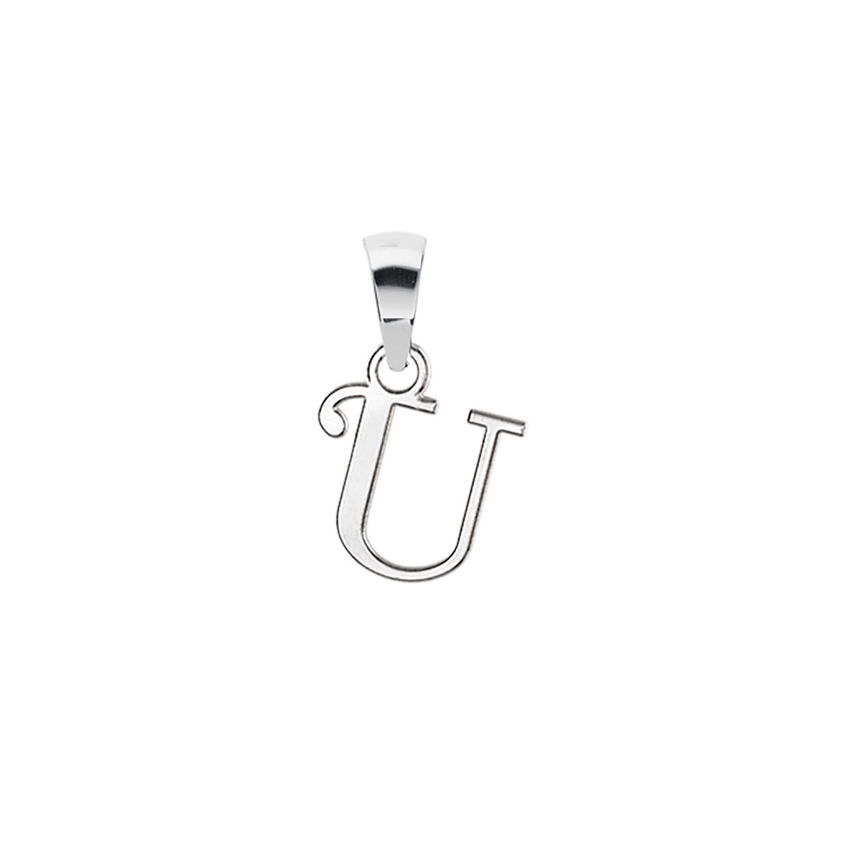 Pendentif Initiale Lettre U - Argent