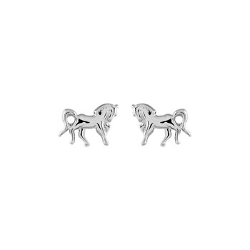 Boucles d'oreilles Cheval - Argent