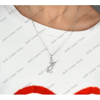 Parure fée étoile oxyde de zirconium ARGENT 925 Rhodié