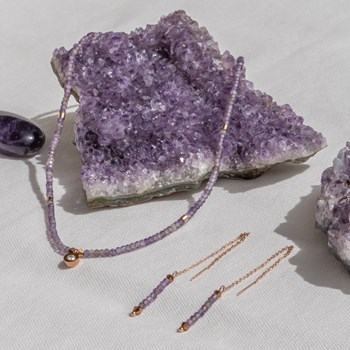 Collier Lumia en pierres Améthyste