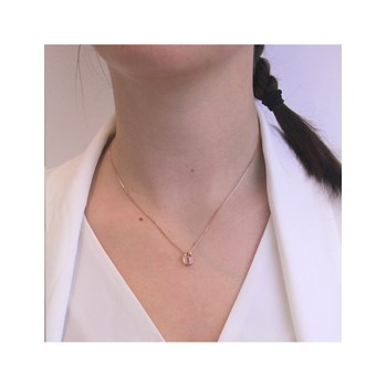 Number 6 Pendant - Rose Gold and Crystal