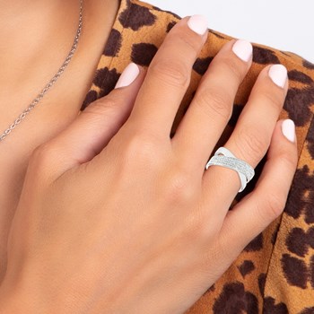 Bague SC Crystal ornée de Cristaux scintillants