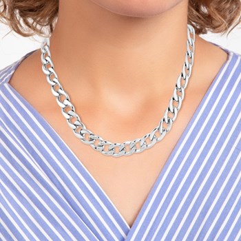 SC Kristallen halsketting met fonkelende kristallen