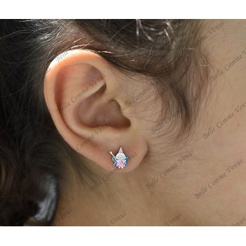Parure fée émail coloré Argent 925 Rhodié