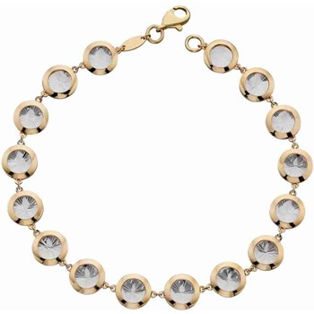 Bracelet en or blanc et jaune 375/1000