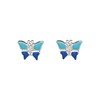 Boucles d'oreilles - Papillon bleu - vue V1