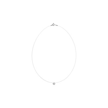 Collier Fil nylon - Solitaire - 5mm