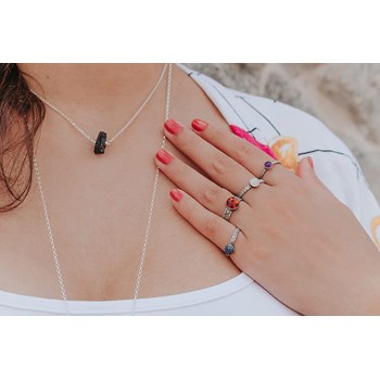 Collier Tourmaline Noire Argent 925