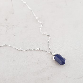 Collier Pendule Lapis Lazuli Argent 925
