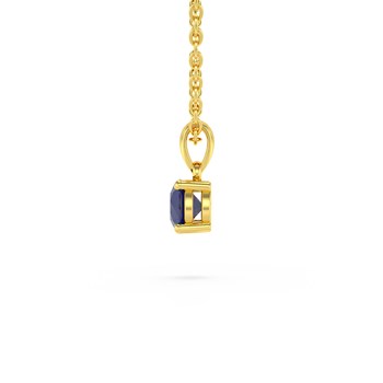Collier Pendentif Or Jaune 585 Saphir - Bijou Intemporel | Aden
