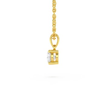Collier Pendentif ADEN Or 585 Jaune Diamant Chaine Or 585 incluse 0.23grs