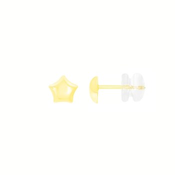 Boucles d'Oreilles  Or Jaune Etoiles - Femme ou Enfant