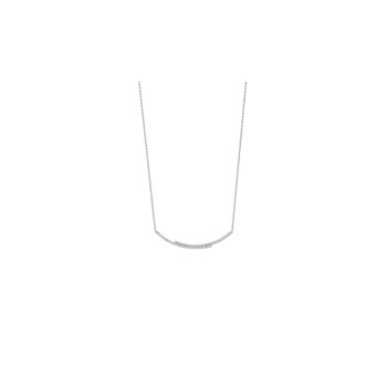 Collier Femme - Argent 925 - Oxyde de zirconium - Longueur : 45 cm